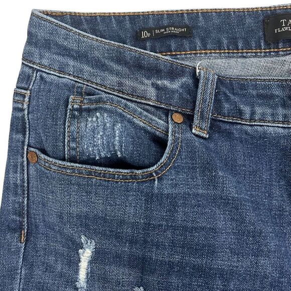 Talbots Flawless 5-Pocket Petite Slim Straight Jean size 10P - Picture 3 of 7